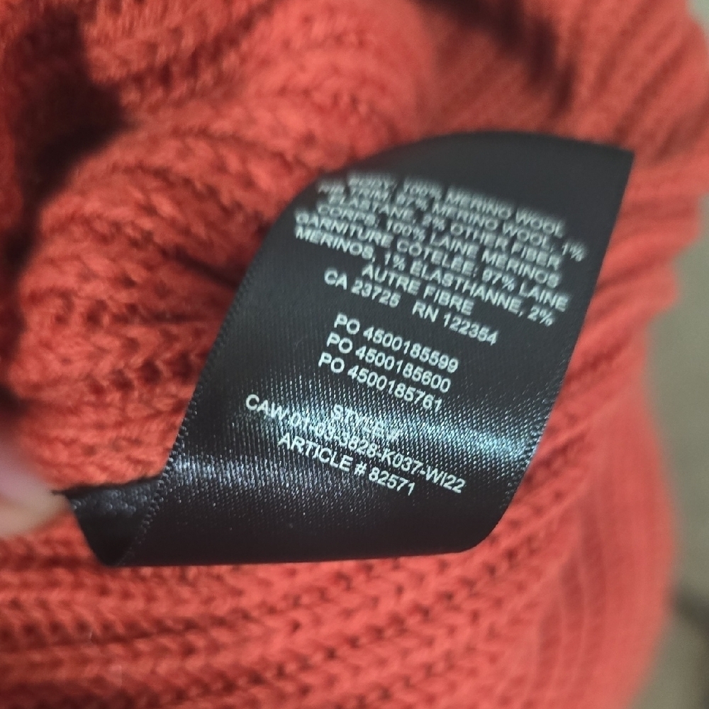 NWT BABATON 100% Merino Wool Cozy Coral Turtleneck Sweater - Picture 6 of 6
